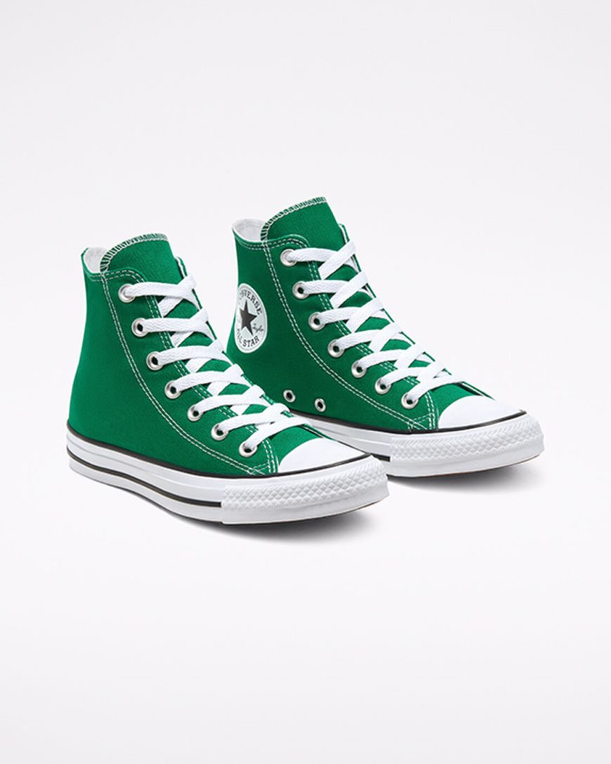 Tenisky Vysoke Converse Chuck Taylor All Star Klasické Damske Zelene Biele | SK KBWZ56